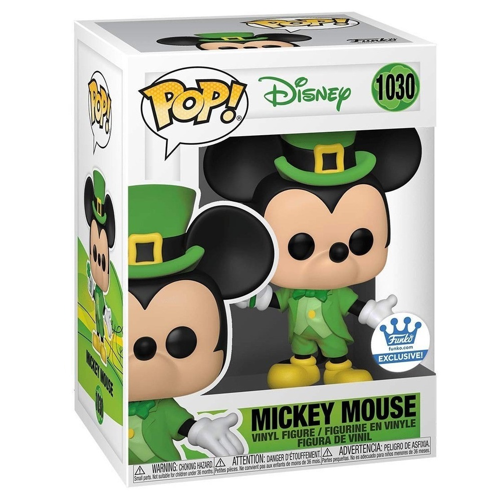 Funko Pop Disney St Patricks Day Mickey Mouse 1030 Exclusive Vinyl Figure New